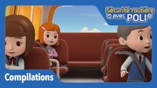 La sécurité en voiture - Compilation Robocar Poli - Sécurité routière 1 8Rdpts