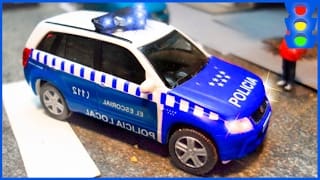 Voiture de police pour enfants - Dessins animés - Partie 2 1 YC83Mb
