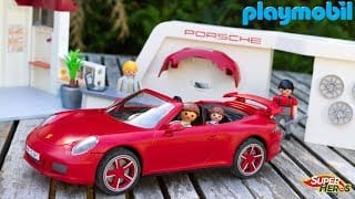 Histoire de Playmobil La Famille Thomas s'achète une nouvelle Voiture Porsche 911 Jouet Enfants Kids 1 aidDtc