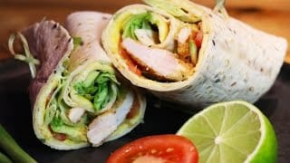 Recette facile WRAPS au poulet croustillant maison 1 lTUF2K