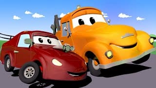 Tom la Dépanneuse dans la Ville des Voitures 🚗 Bébé Jerry la VOITURE DE COURSE conduit trop vite ! 1 oAfOVL