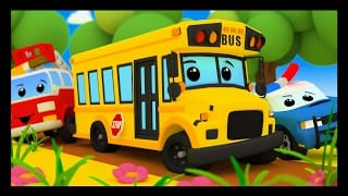 Les roues de l'autobus - Comptines avec les voitures et les camions - Vroum Vroum Touni - Titounis 1 ocy2Qr