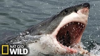 Un grand requin blanc attaque un éléphant de mer 1 wu1t9a