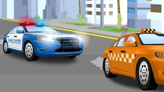 Voiture de police - Dessins animés pour bébés - Partie 3 1