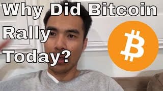 Why did Bitcon Rally Today? Is this Sustainable? 1
