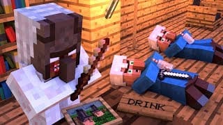 Granny vs Villager Life 2 - Granny Horror Game Minecraft Animation 1