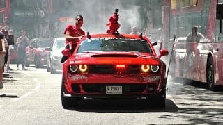 The INSANE startline of the 2018 Gumball 3000 Rally in London! 1 GtLL3Y