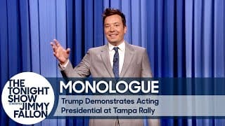 Trump Demonstrates Acting Presidential at Tampa Rally - Monologue 1 RYoydD