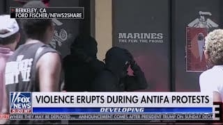 Berkeley Antifa Smash Marine Recruitment Center's Windows 1 n2MVk2