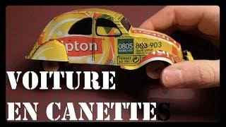 Fabriquer une voiture en canette - 2cv can homemade 1 otHkXl