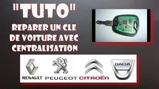 "TUTO" Reparer une clé de voiture avec centralisation 1
