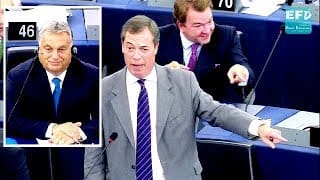 Nigel Farage destroys Eurocrats at the 'show trial' of Viktor Orban 1 8i88ck