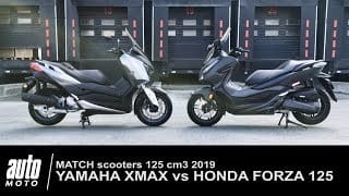 2018 Honda FORZA 125 vs Yamaha XMAX match Auto-Moto.com 1 HASAYH