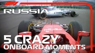 5 Crazy Onboard Moments | Russian Grand Prix 1 Rd525I