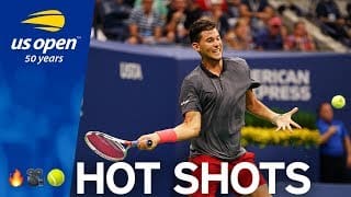 US Open Hot Shot: Dominic Thiem Ends Long Rally With Lunging Volley 1 aeWAqH