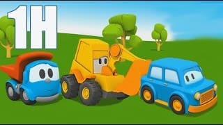 Compilation 1h avec Léo, Max la pelleteuse, voitures futées 1 ds5Tje