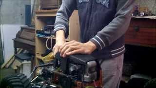 voiture rc moteur de tronconneuse 40 cm3 / homemade chainsaw rc car 1 im5SGd