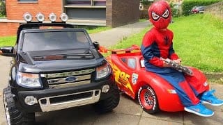 Spider-Man Conduit Voitures Cars Lightning McQueen et Ford Ranger 1 uGQojQ