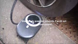 Myguru Compresseur d'Air Voiture 12V avec Digital Ecran LCD et Lampe LED, Un petit compresseur d'air 1 46Oo4l