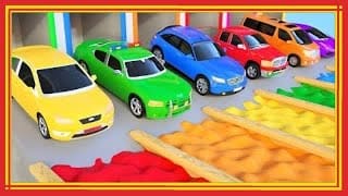 Apprendre Les Couleurs Avec Le Transport Par Camion Et La Voiture - Couleurs Avec Glissière D'eau 1 4tVbAB