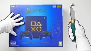 PS4 "DAYS OF PLAY" LIMITED EDITION CONSOLE! Unboxing Playstation 4 Slim Blue Collector's Special 1 XYYWhZ