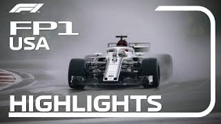 2018 United States Grand Prix: FP1 Highlights 1 qlrcs3