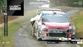 WRC - Wales Rally GB 2018: Mads Østberg vs. banner 😲 1