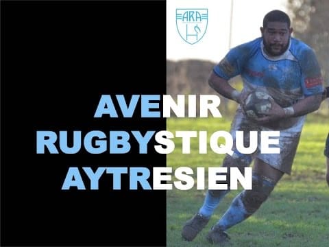 Maillot De Rugby Vintage AVENIR RUGBYSTIQUE AYTRESIEN - Bleu, Taille XL (France)