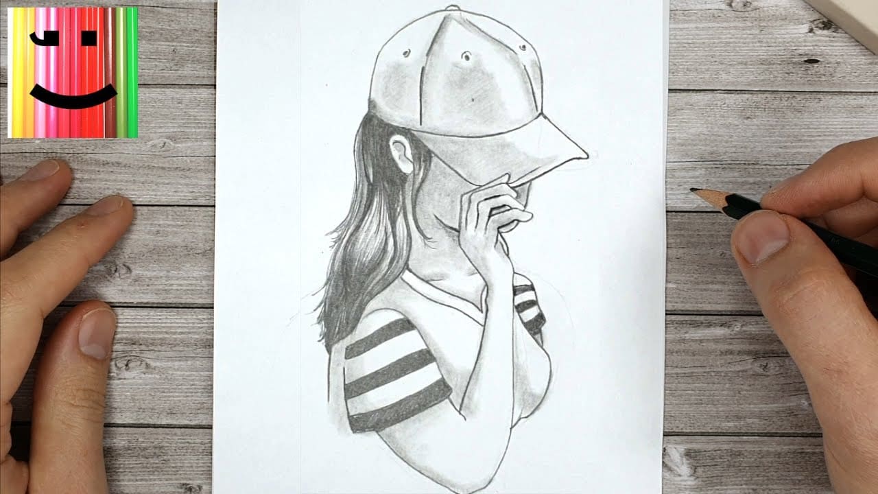 Comment Dessiner Une Fille Avec Une Casquette Tutoriel De Dessin Comment Dessiner Une Fille Avec Une Casquette Tutoriel De Dessin