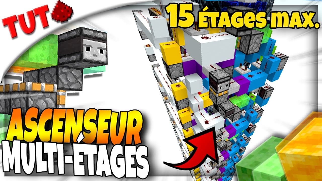Faire un ASCENSEUR 3x3 Multi-Étages avec SÉLECTEUR Compact ! (Tutoriel
