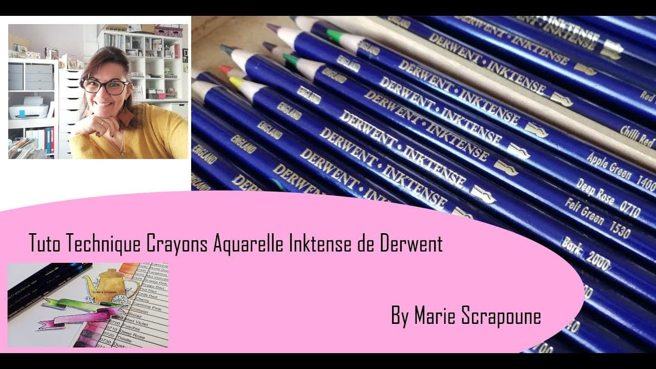 ASTUCE & Tuto TECHNIQUE Aquarelle crayons Derwent INKTENSE Tutoriel ...