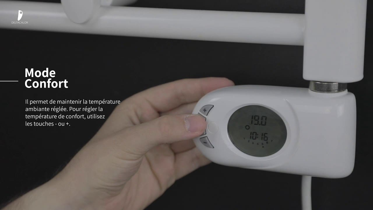 Programmation du sèche-serviettes électrique Deltacalor: Tutoriel et