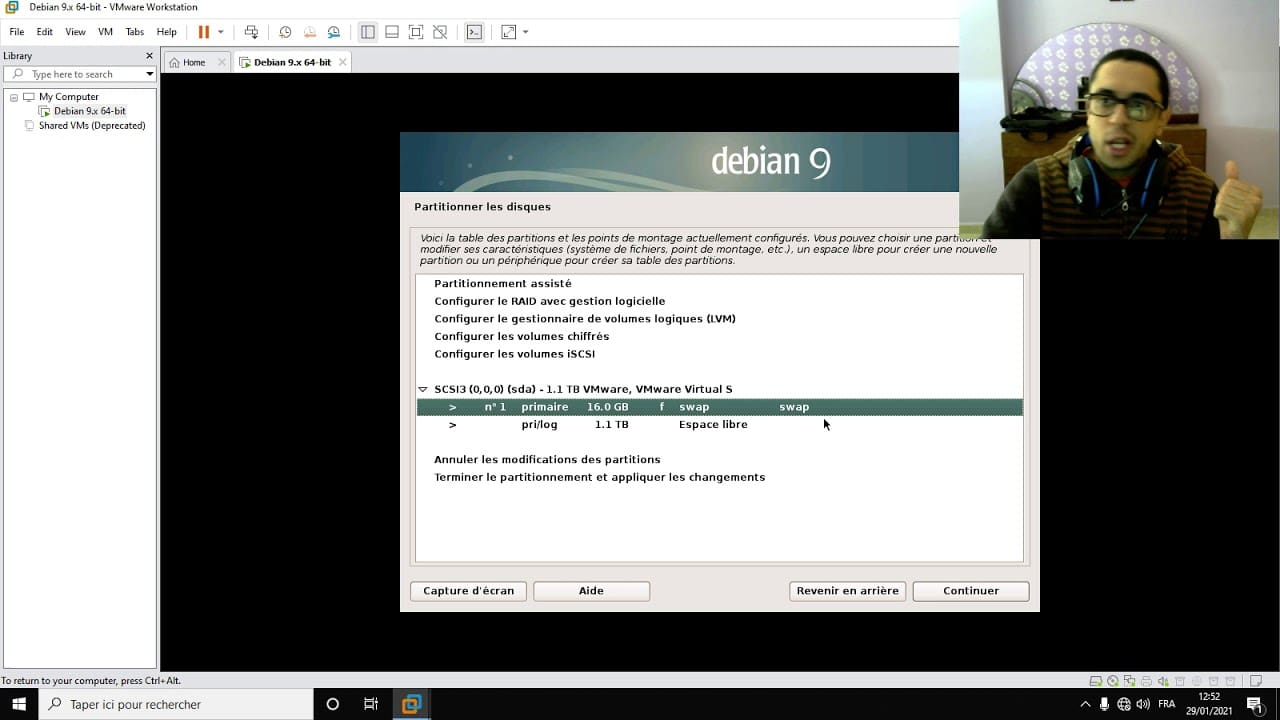how to install debian 9 full tutorial - comment installer debian 9 ...
