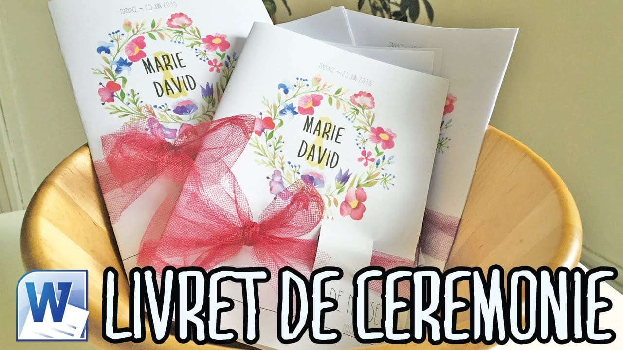 [ Tutoriel # 1 ] : Livret de Cérémonie avec Word ! ♡ - VideoTutoriels