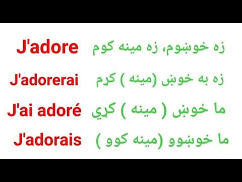 Leçon 318 : La Conjugaison du Verbe Adorer - How to conjugate Adorer in ...
