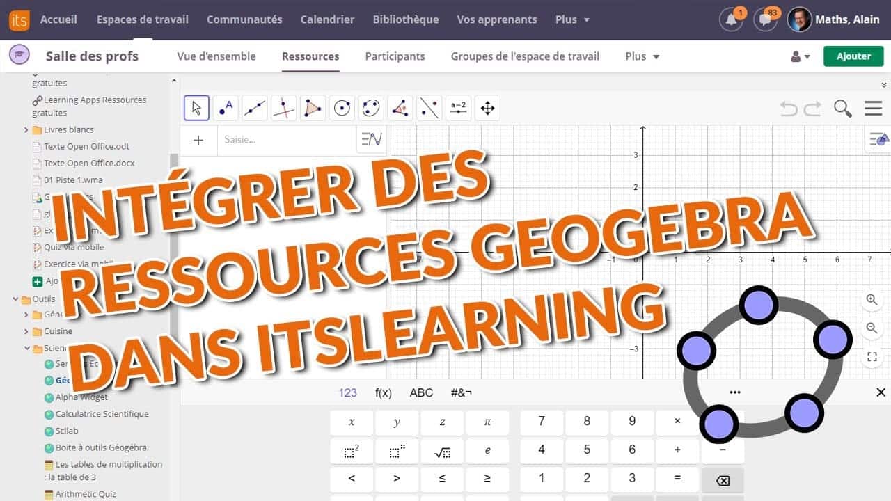 Tutoriel Geogebra dans itslearning - VideoTutoriels