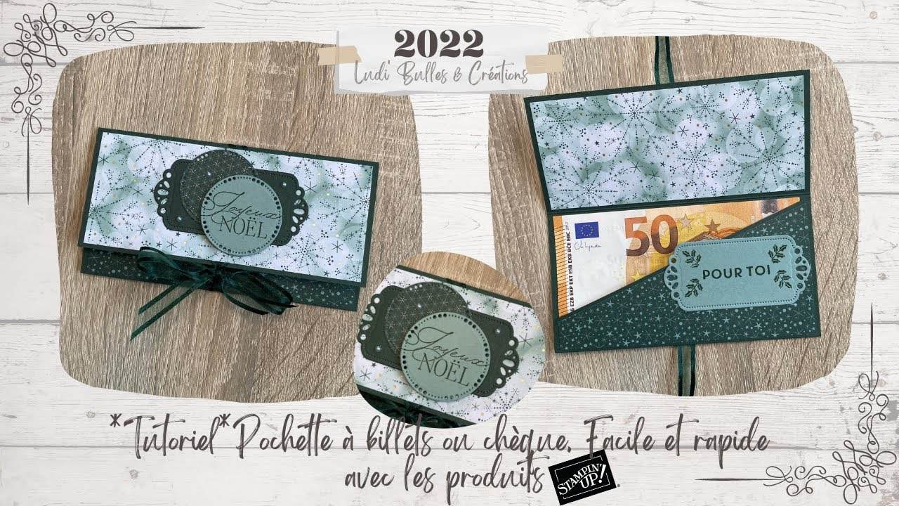 *Tutoriel* Pochette à billets ou chèque, Facile et rapide avec les