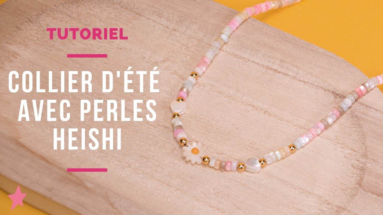 Kit Création Bijoux Enfant - 8 Bijoux à Fabriquer avec Perles Heishi, Dorées, Breloques, Pompons