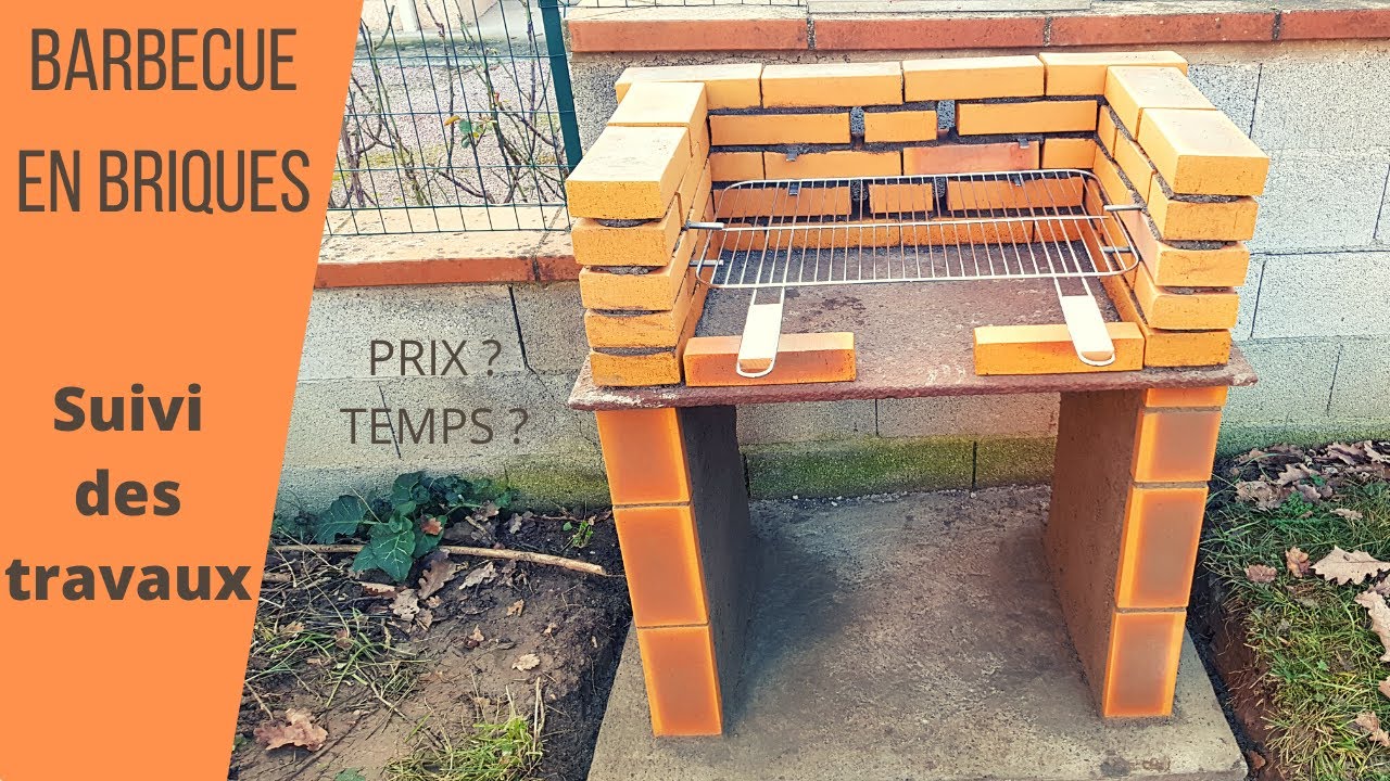 Construire un BARBECUE en BRIQUES réfractaires - facile et rapide